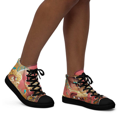 Huángdì - Womens High-Top Canvas Shoes