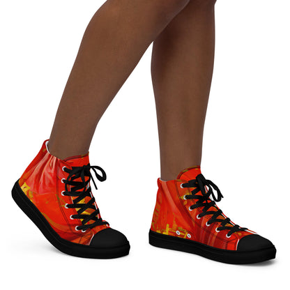 Qízhì - Womens High-Top Canvas Shoes