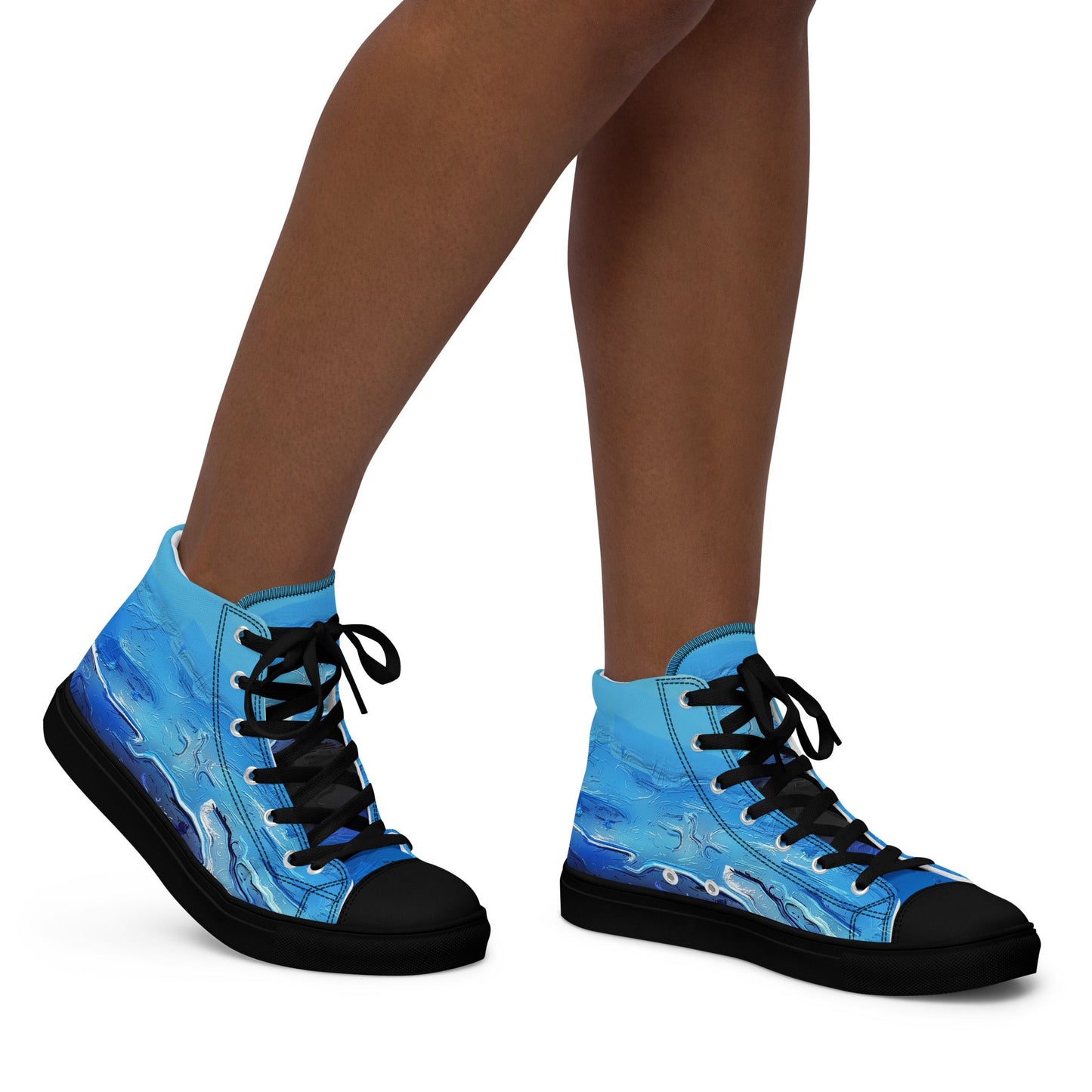 A Drop In The Ocean - Womens High-Top Canvas Shoes