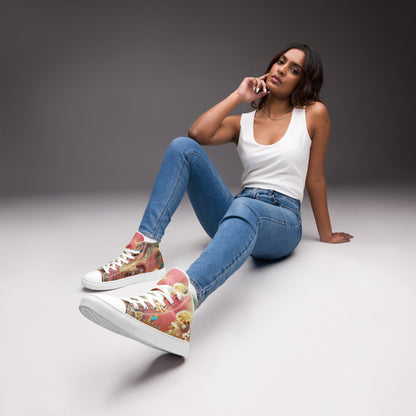 Huángdì - Womens High-Top Canvas Shoes