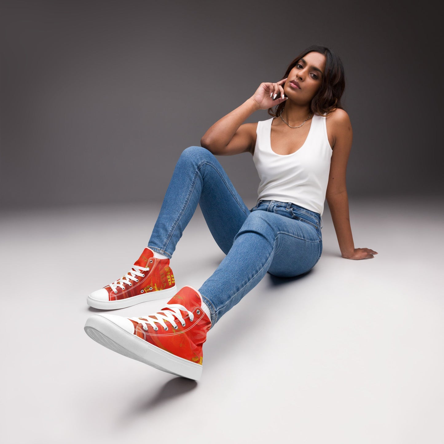Qízhì - Womens High-Top Canvas Shoes
