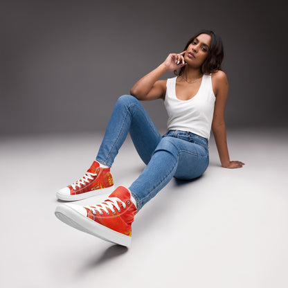Qízhì - Womens High-Top Canvas Shoes