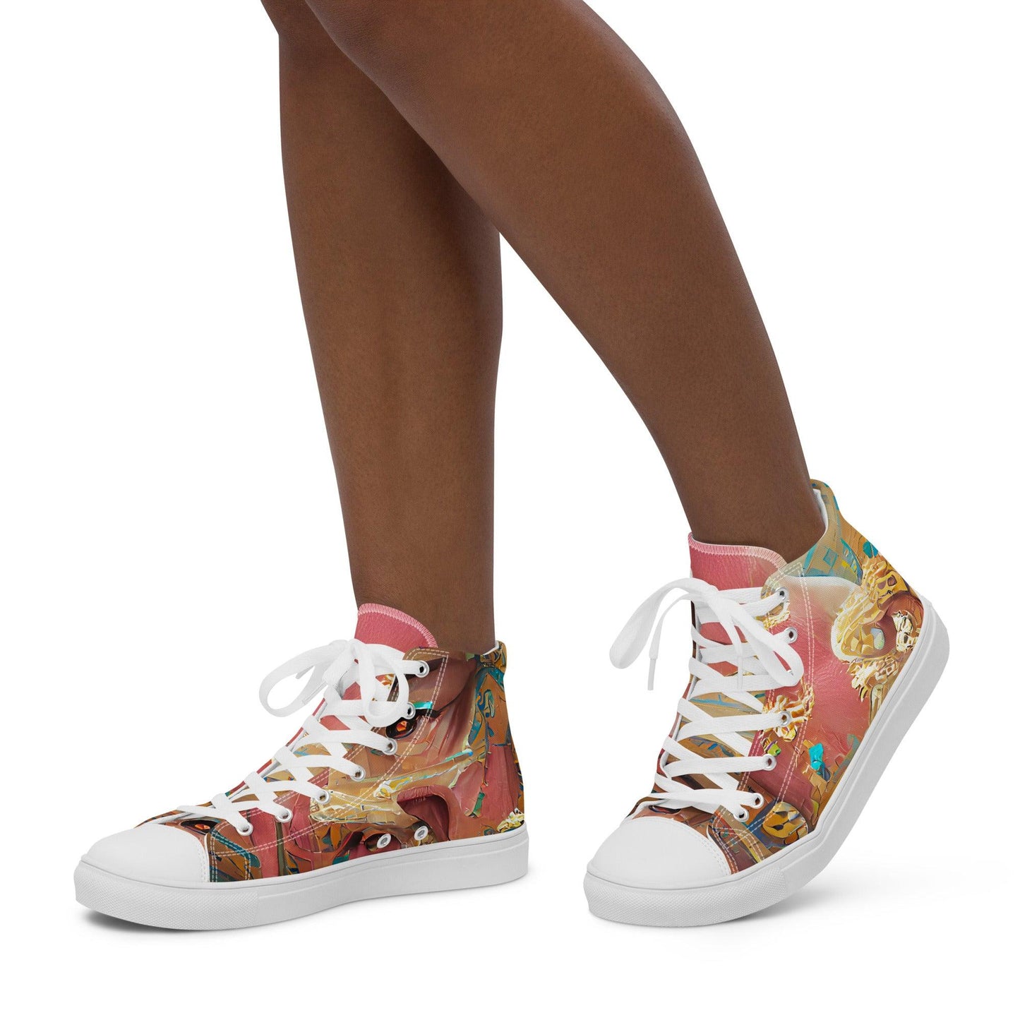 Huángdì - Womens High-Top Canvas Shoes
