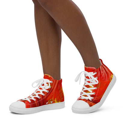 Qízhì - Womens High-Top Canvas Shoes