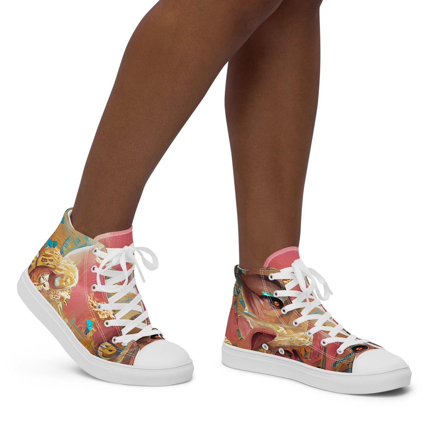 Huángdì - Womens High-Top Canvas Shoes