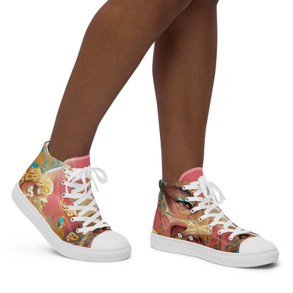 Huángdì - Womens High-Top Canvas Shoes