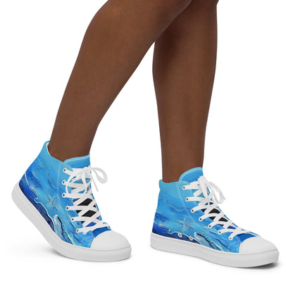 A Drop In The Ocean - Womens High-Top Canvas Shoes