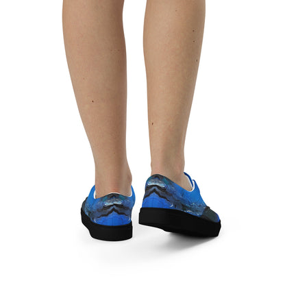 A Drop In The Ocean - Womens Lace-Up Canvas Shoes