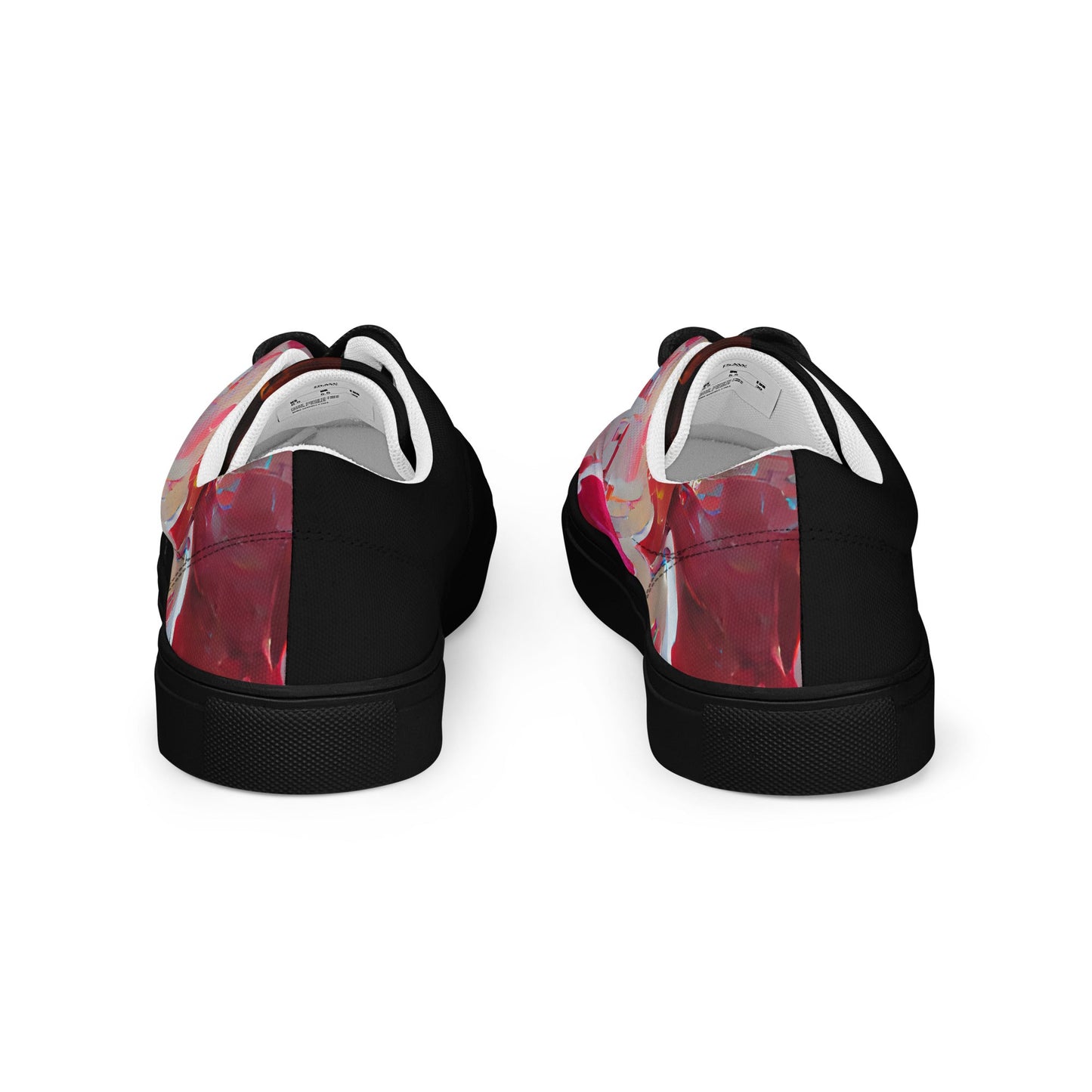 Half Black Half Báijiǔ - Womens Lace-Up Canvas Shoes