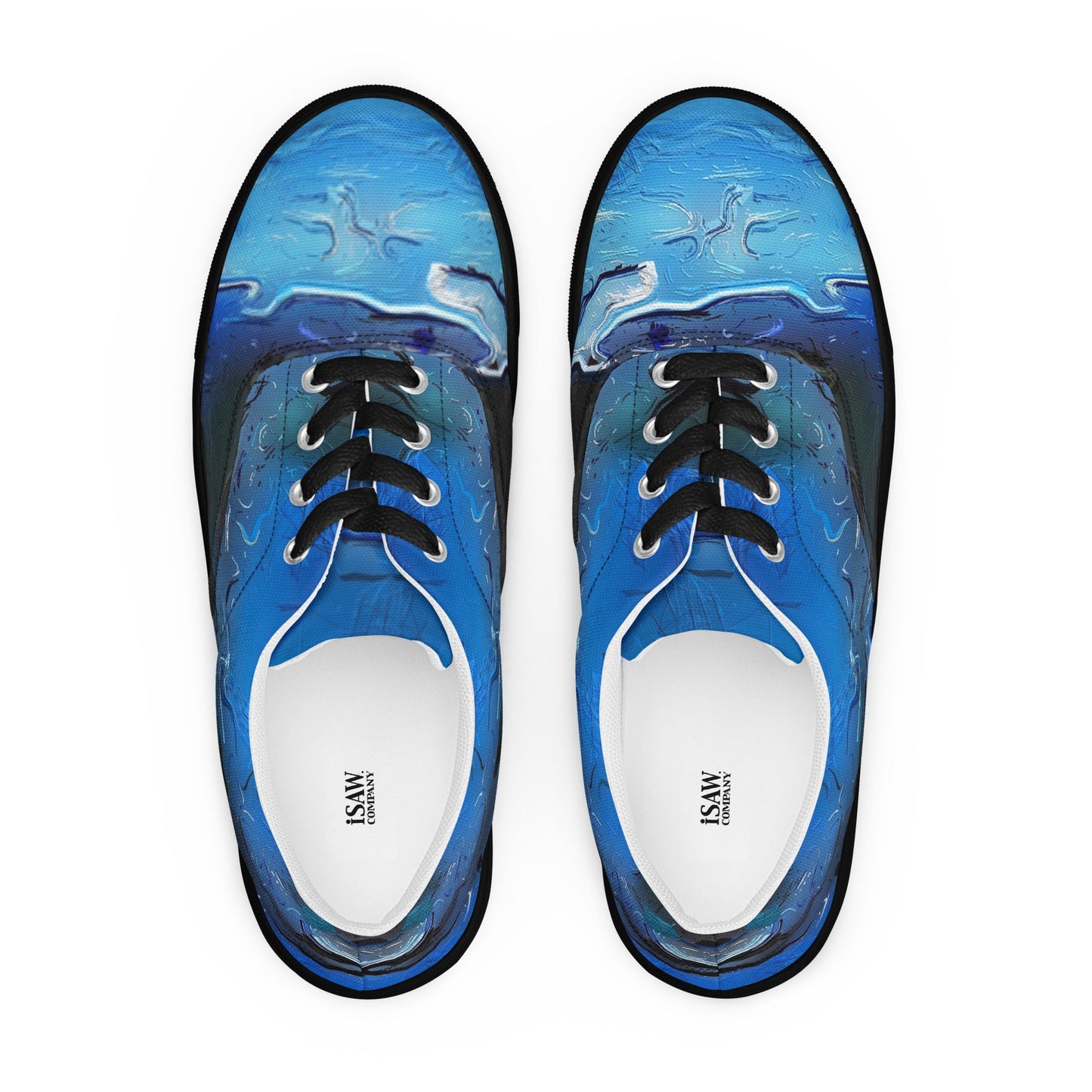 A Drop In The Ocean - Womens Lace-Up Canvas Shoes