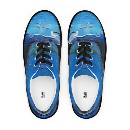A Drop In The Ocean - Womens Lace-Up Canvas Shoes