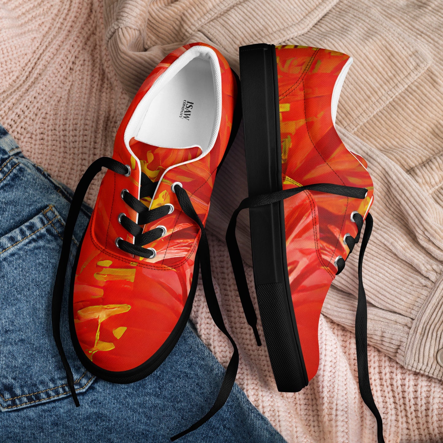 Qízhì - Womens Lace-Up Canvas Shoes