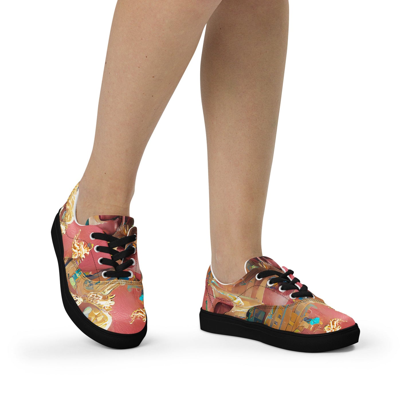 Huángdì - Womens Lace-Up Canvas Shoes