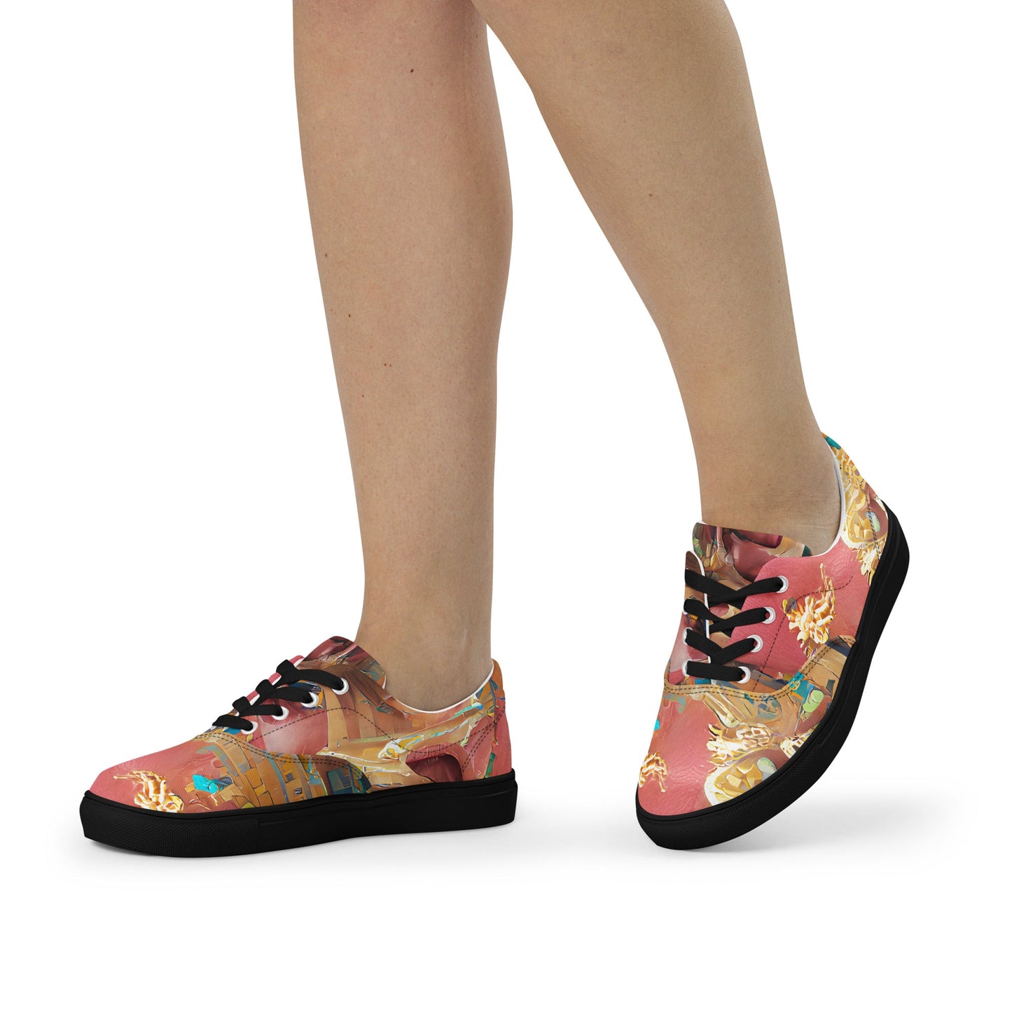 Huángdì - Womens Lace-Up Canvas Shoes