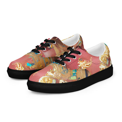 Huángdì - Womens Lace-Up Canvas Shoes