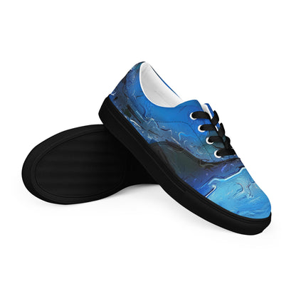 A Drop In The Ocean - Womens Lace-Up Canvas Shoes