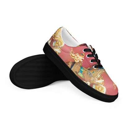 Huángdì - Womens Lace-Up Canvas Shoes