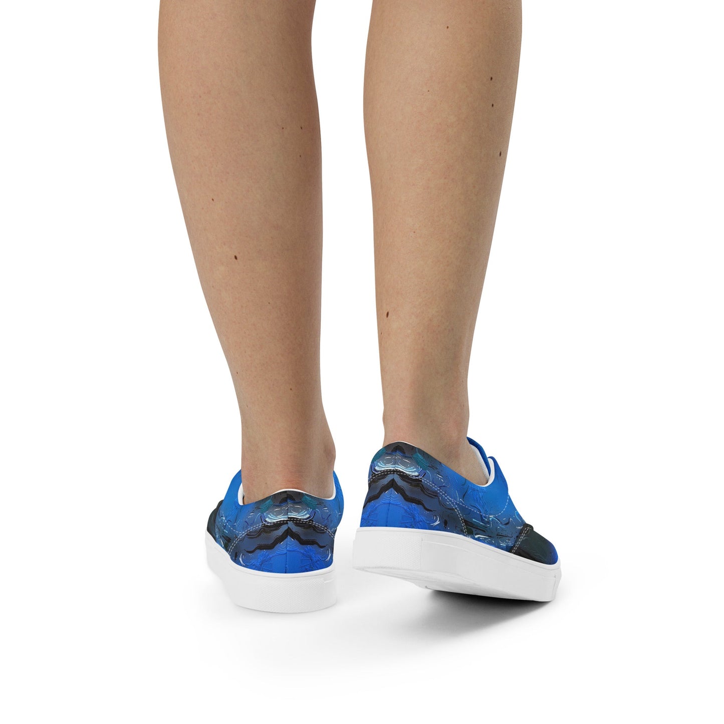 A Drop In The Ocean - Womens Lace-Up Canvas Shoes
