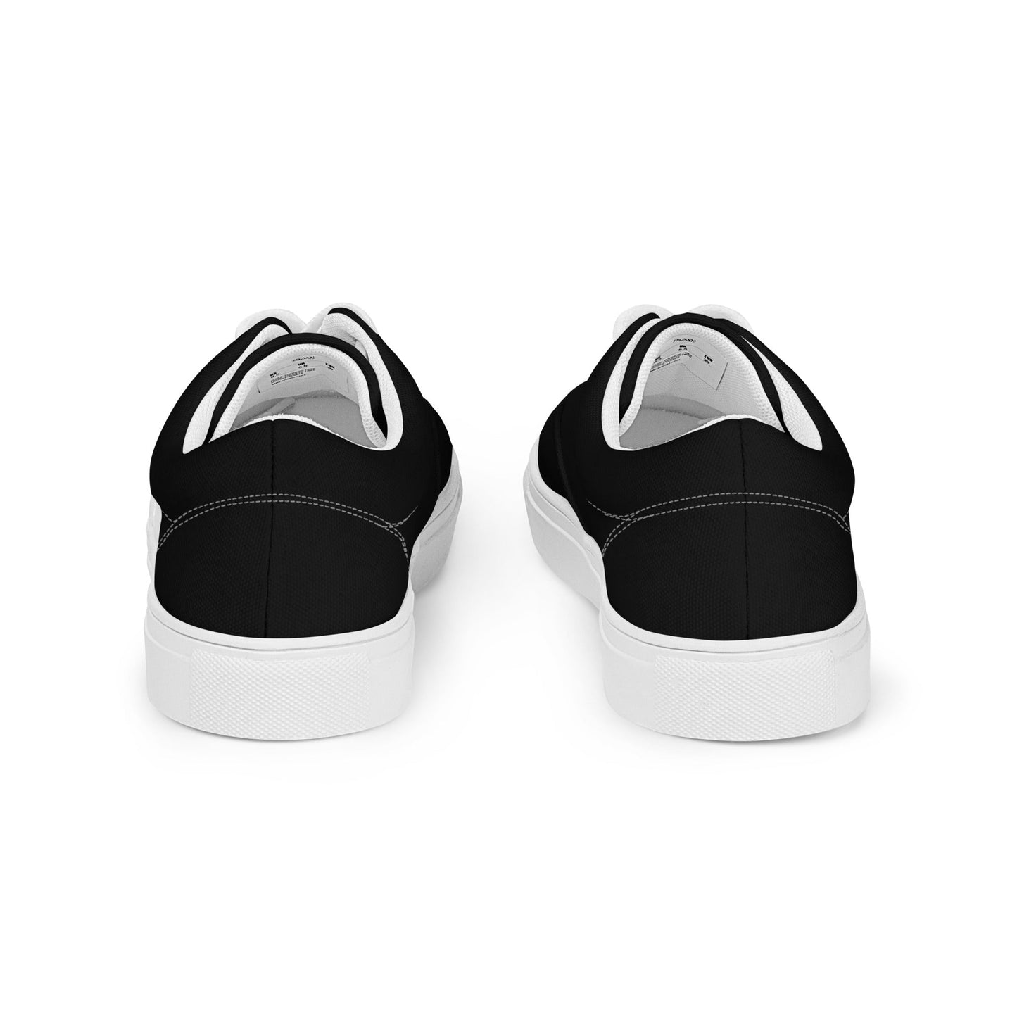 iSAW Womens Black Lace-Up Canvas Shoes