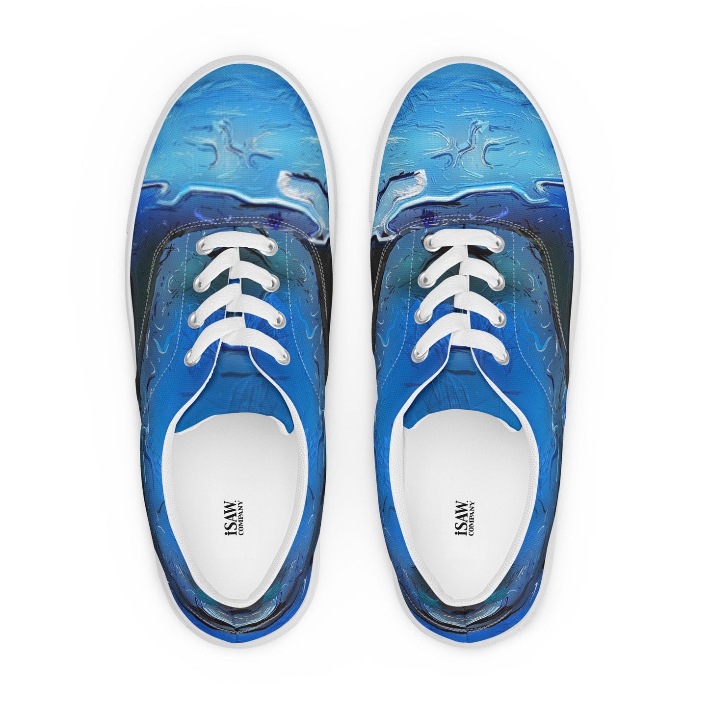 A Drop In The Ocean - Womens Lace-Up Canvas Shoes