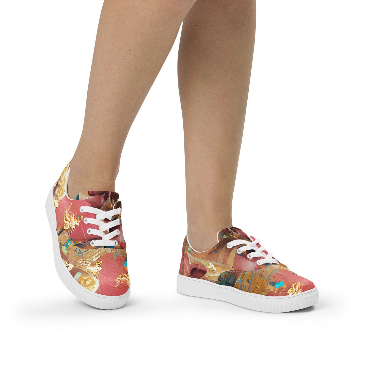 Huángdì - Womens Lace-Up Canvas Shoes