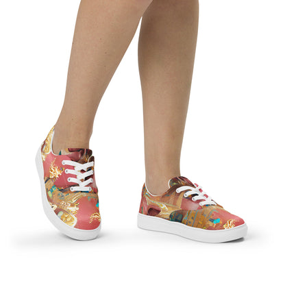 Huángdì - Womens Lace-Up Canvas Shoes