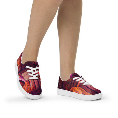 Hardwood - Womens Lace-Up Canvas Shoes