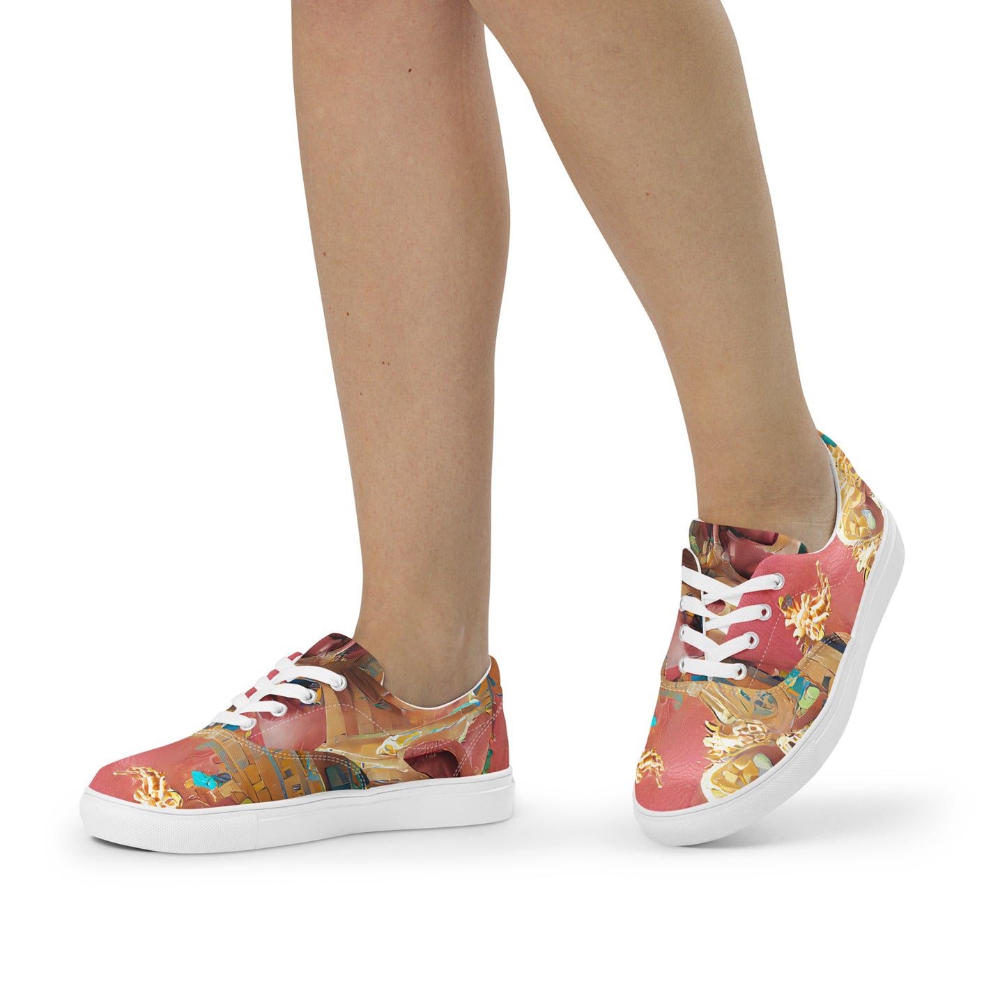 Huángdì - Womens Lace-Up Canvas Shoes