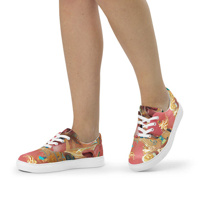 Huángdì - Womens Lace-Up Canvas Shoes