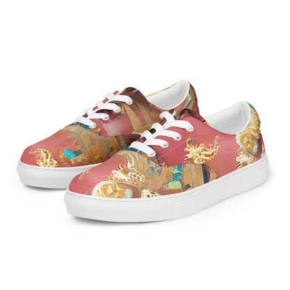 Huángdì - Womens Lace-Up Canvas Shoes