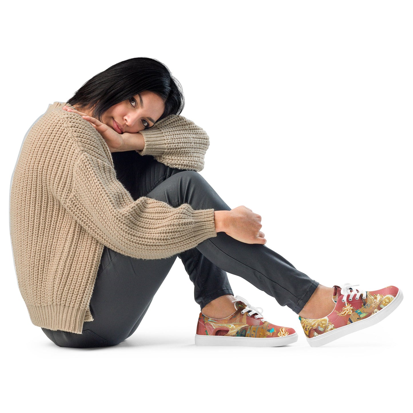 Huángdì - Womens Lace-Up Canvas Shoes
