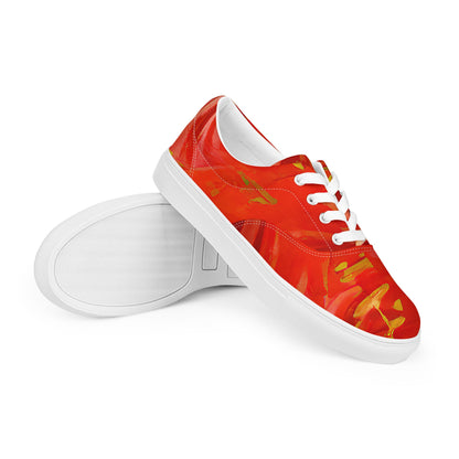 Qízhì - Womens Lace-Up Canvas Shoes