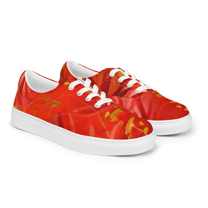 Qízhì - Womens Lace-Up Canvas Shoes