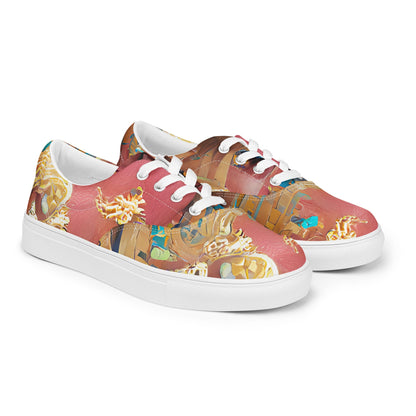 Huángdì - Womens Lace-Up Canvas Shoes