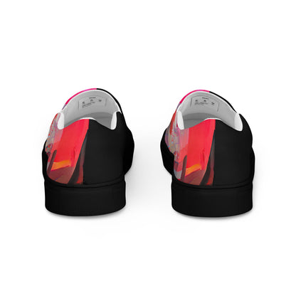 Half Black Half Báijiǔ - Womens Slip-On Canvas Shoes