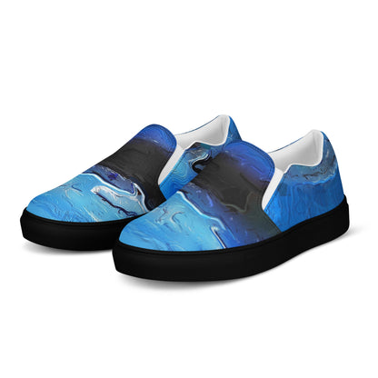 A Drop In The Ocean - Womens Slip-On Canvas Shoes