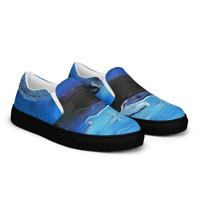 A Drop In The Ocean - Womens Slip-On Canvas Shoes