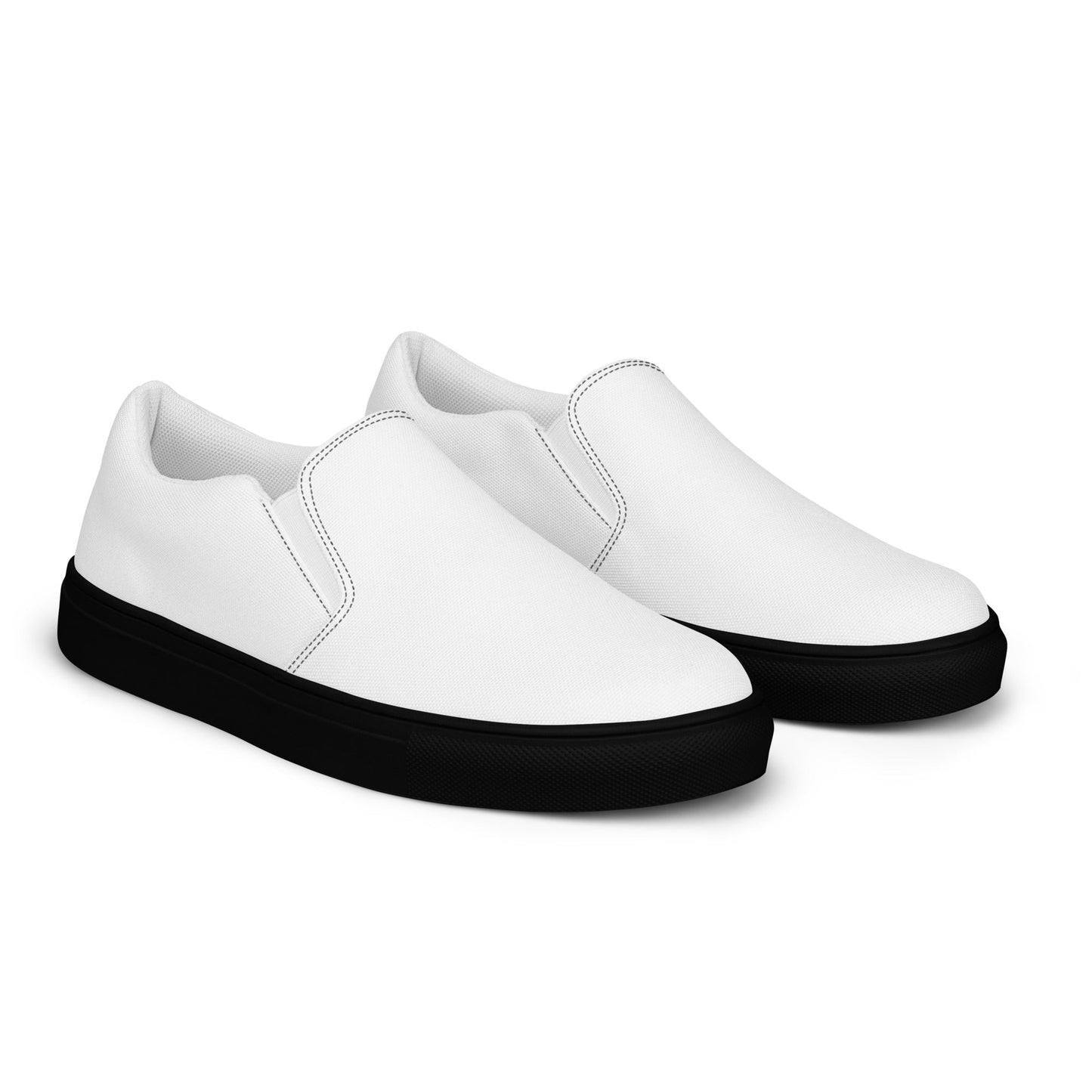 iSAW Womens White Slip-On Canvas Shoes