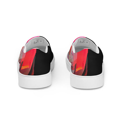Half Black Half Báijiǔ - Womens Slip-On Canvas Shoes