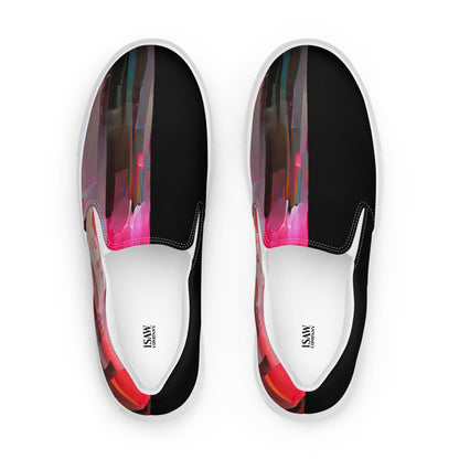 Half Black Half Báijiǔ - Womens Slip-On Canvas Shoes