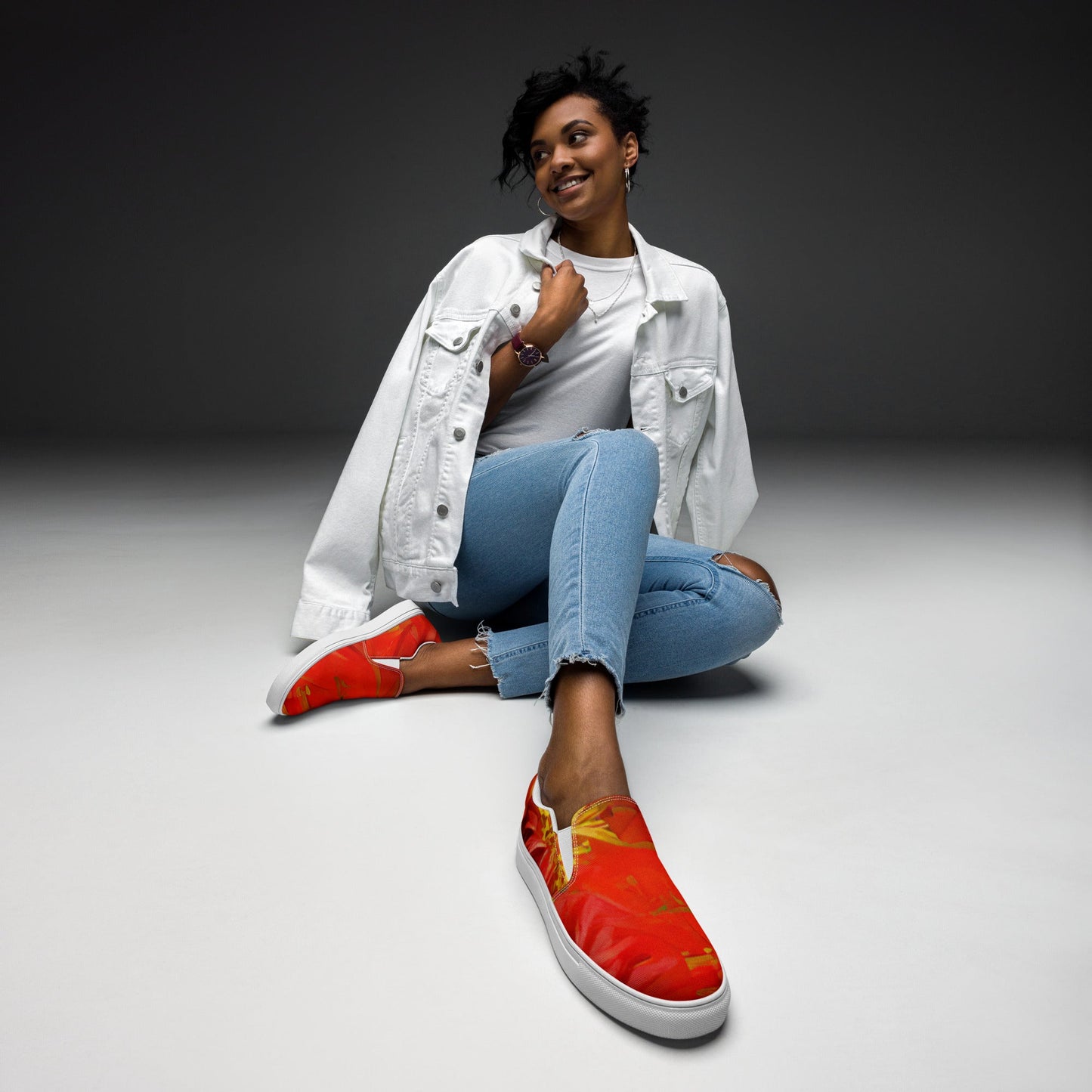 Qízhì - Womens Slip-On Canvas Shoes