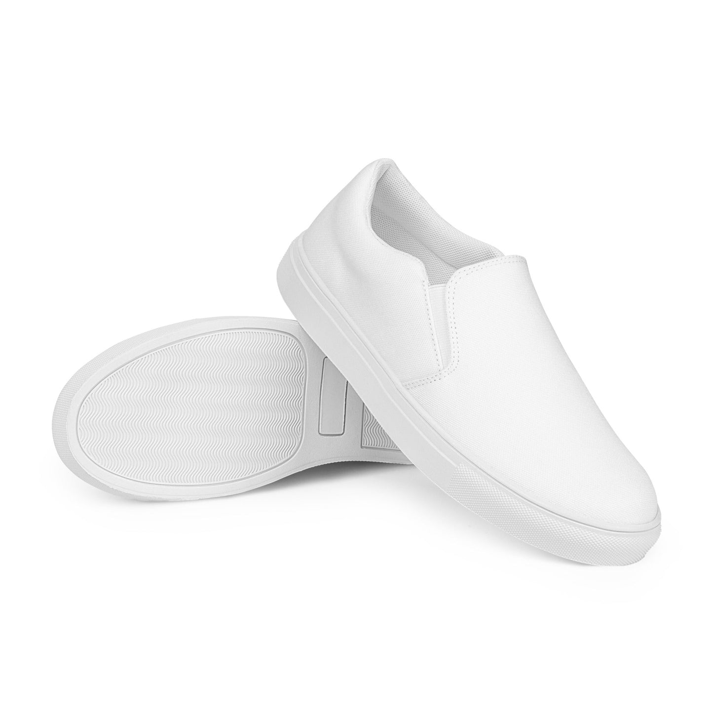 iSAW Womens White Slip-On Canvas Shoes