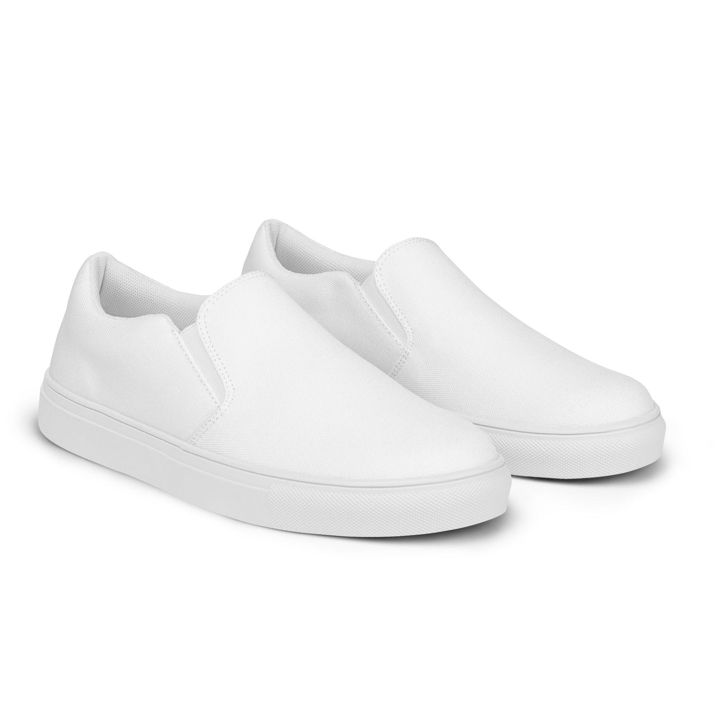 iSAW Womens White Slip-On Canvas Shoes