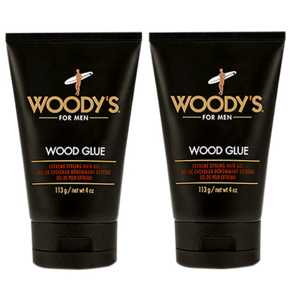 Woody's Hair Gel for Men – Extreme Hold, No Flake, Quick-Dry, 2-Pack