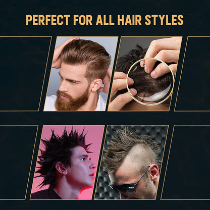 Woody's Wood Glue Extreme Styling Gel for Men – Extreme Hold, No Flake, Quick-Drying, All Hair Types (4 oz)