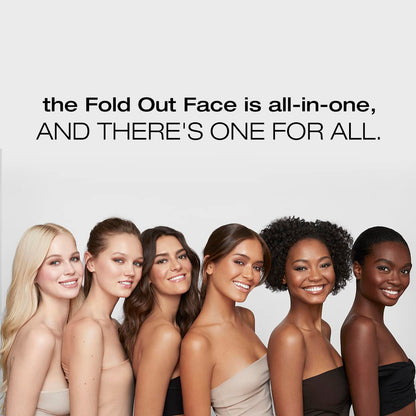 Woosh Beauty Fold Out Face Palette – Travel All-in-One Neutral Cream & Powder (#1 Light)