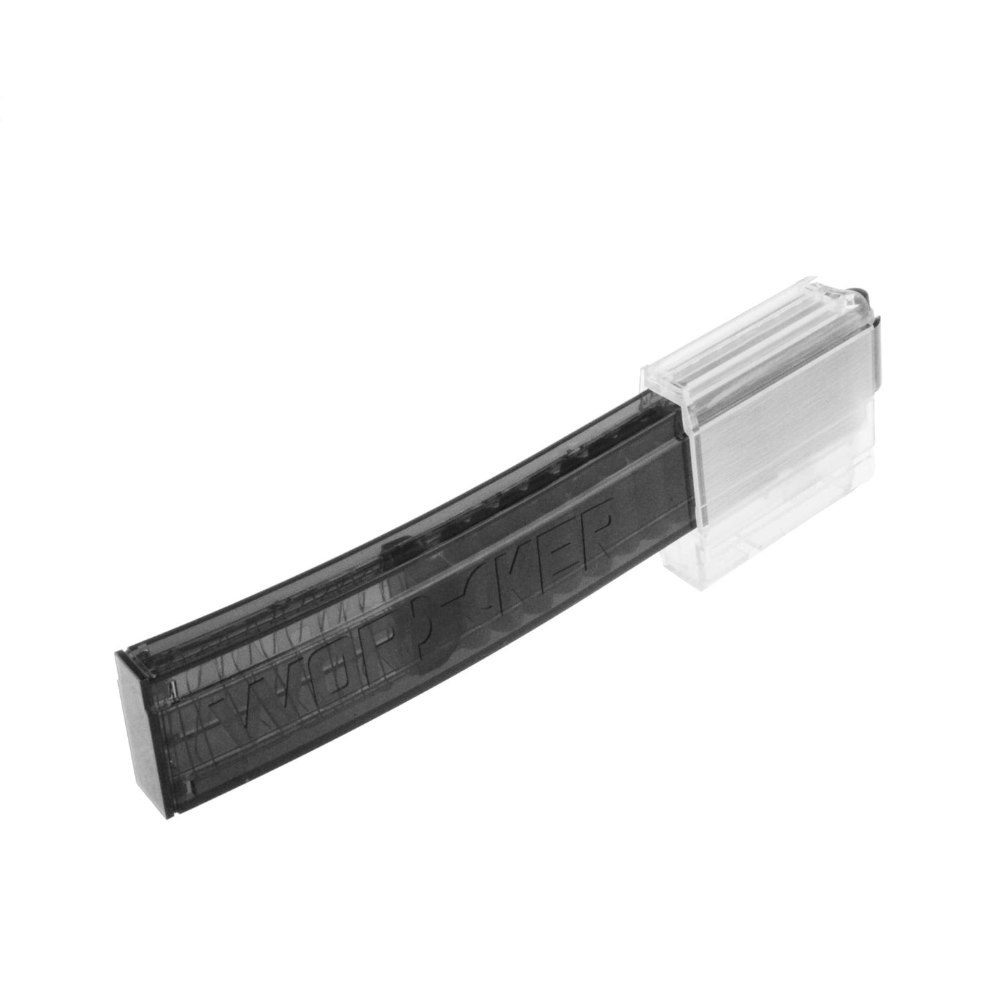 WORKER 18-Darts Curved Talon Magazine for Nerf Modulus & Nexus Pro (Black Transparent)