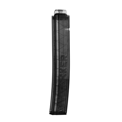 WORKER 18-Darts Curved Talon Magazine for Nerf Modulus & Nexus Pro (Black Transparent)