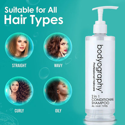 World Amenities - Bodyography Blanc 2-in-1 Shampoo & Conditioner for All Hair Types