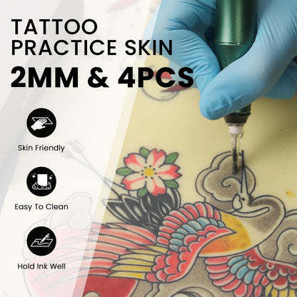 Wormhole Tattoo: 110-Piece Practice Skin Transfer Paper Kit for Beginners & Pros